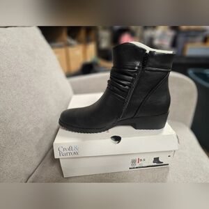 Croft & Barrow Rigina Black Ankle Booties